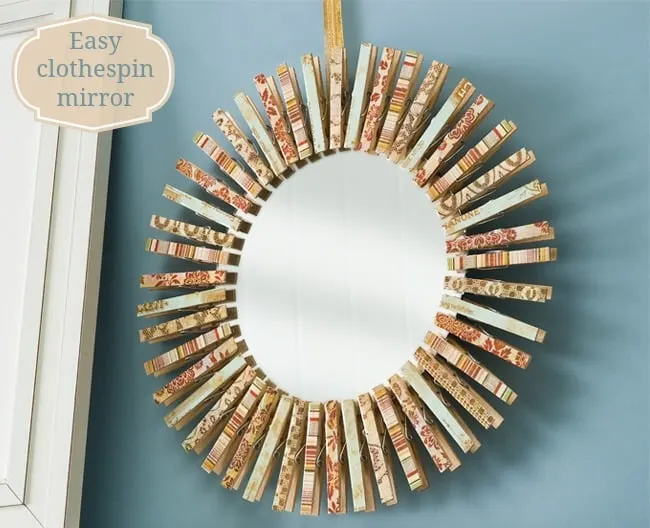 Clothespin Wreath Made the Easy Way