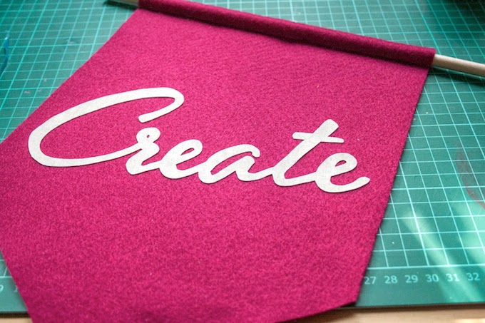 Make a fabric banner with Mod Podge