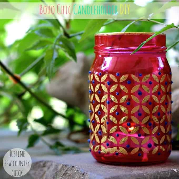 cute designs that go with gold sparkle paint on mason jars