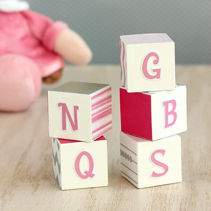 homemade baby blocks