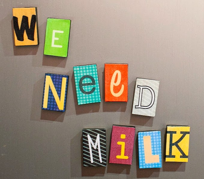 fridge magnet letters font