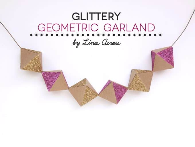 geometric paper garland