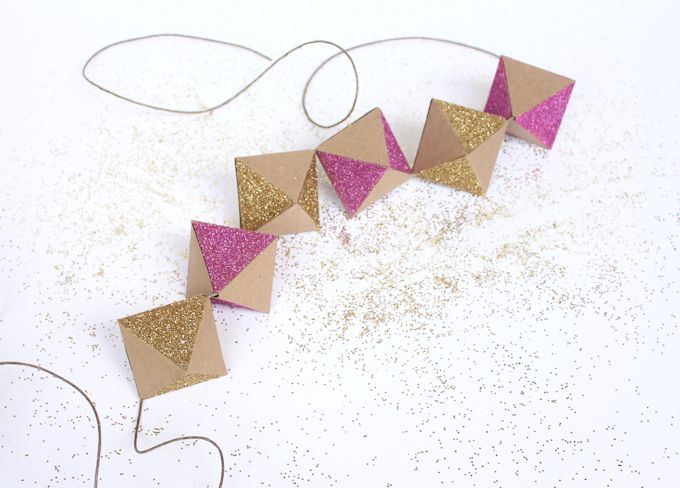 geometric paper garland