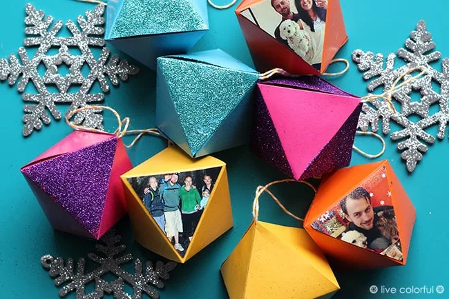 This last minute decoupage project can save you from a sad looking home during the holidays. You'll love these paper ornaments - with a free template!