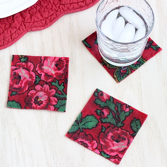 How to make DIY rope coasters - no sew!