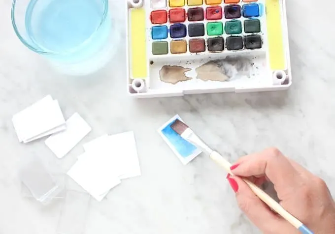Step 1 - Watercolor Magnets