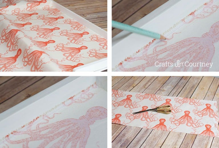 Fabric Lined Drawers with Mod Podge Mod Podge Rocks