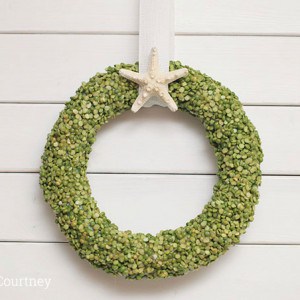 Make a summer door wreath on a budget
