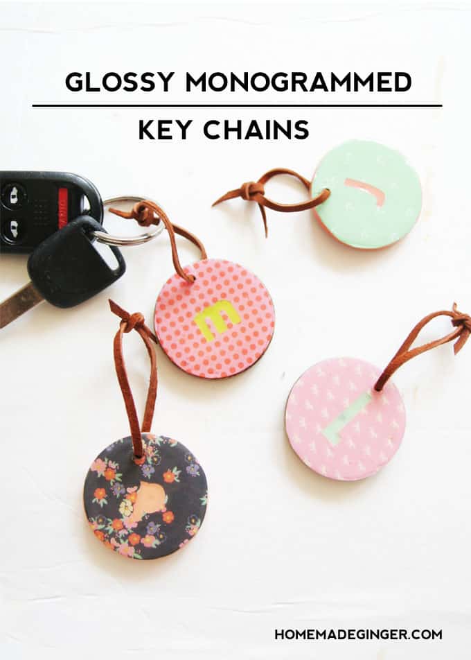Learn how to make little personalized key chains that can be put on keys, a backpack or lunch box. You'll use Dimensional Magic to add shine!