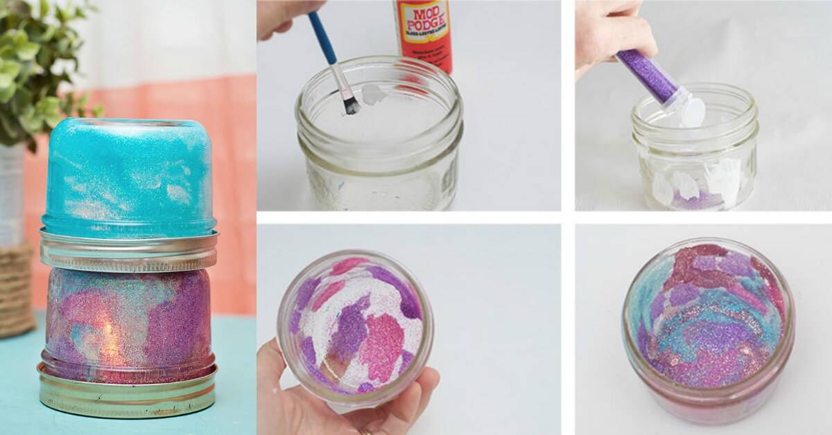 DIY mason jar night light craft - Mod Podge Rocks