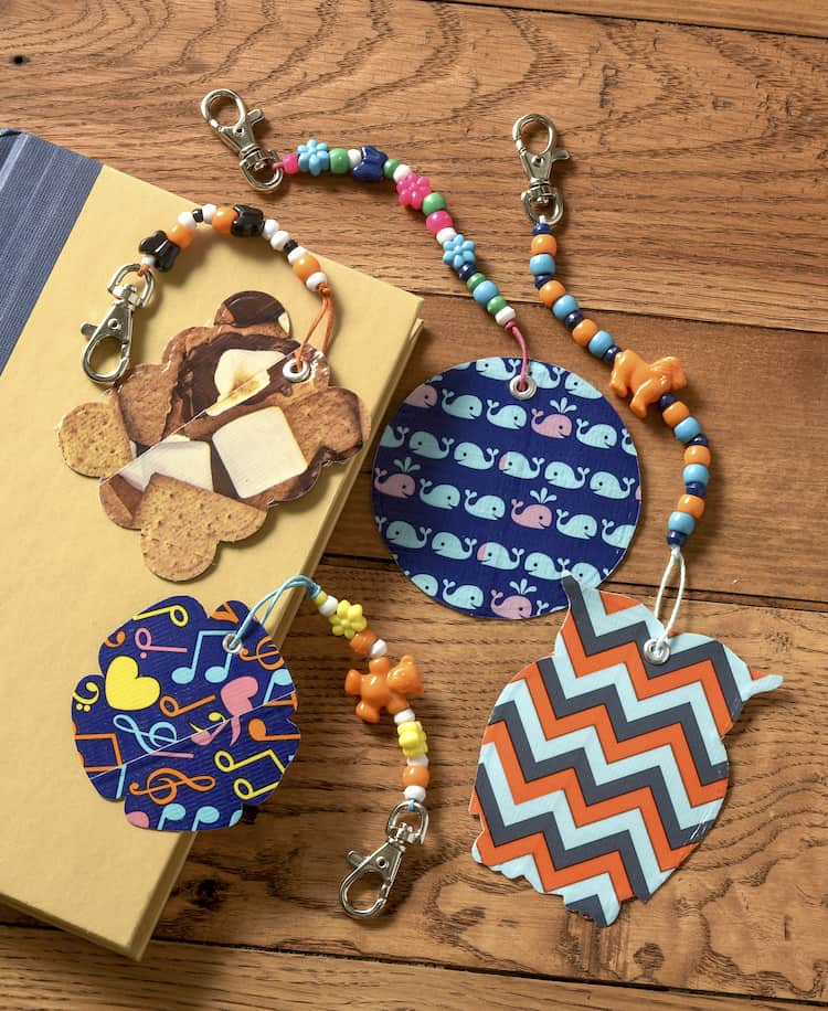 DIY Backpack Charms Too Cool for School Mod Podge Rocks