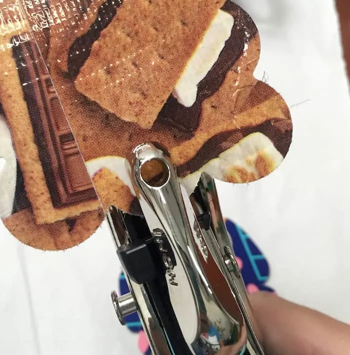 Punching a hole in a Duck Tape charm