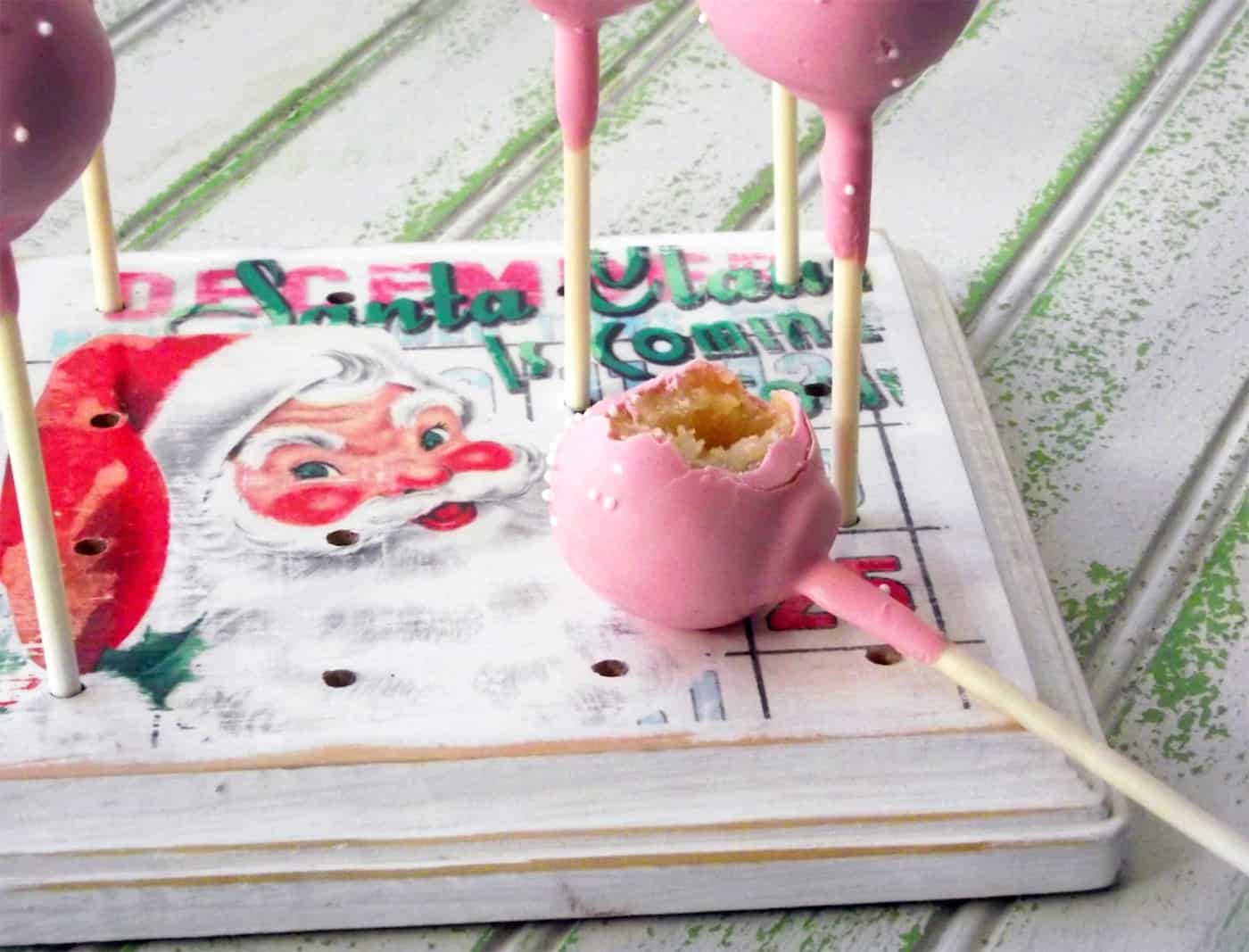 DIY cake pop stand for Christmas