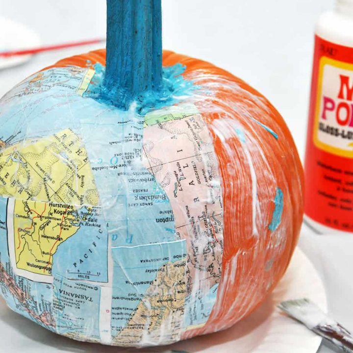 How to Mod Podge a pumpkin