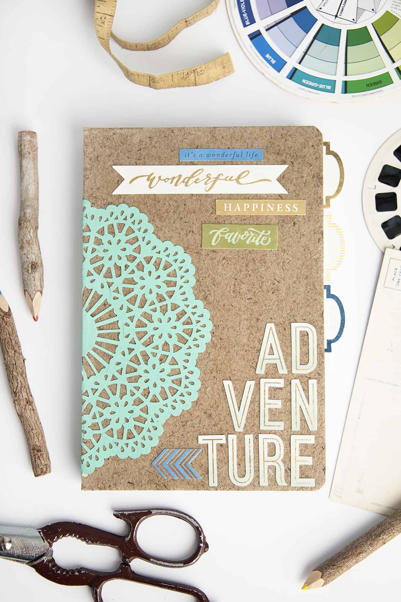 DIY Notebook Cover--a FUN Modpodge Craft!  Book crafts, Diy notebook  cover, Diy decoupage crafts