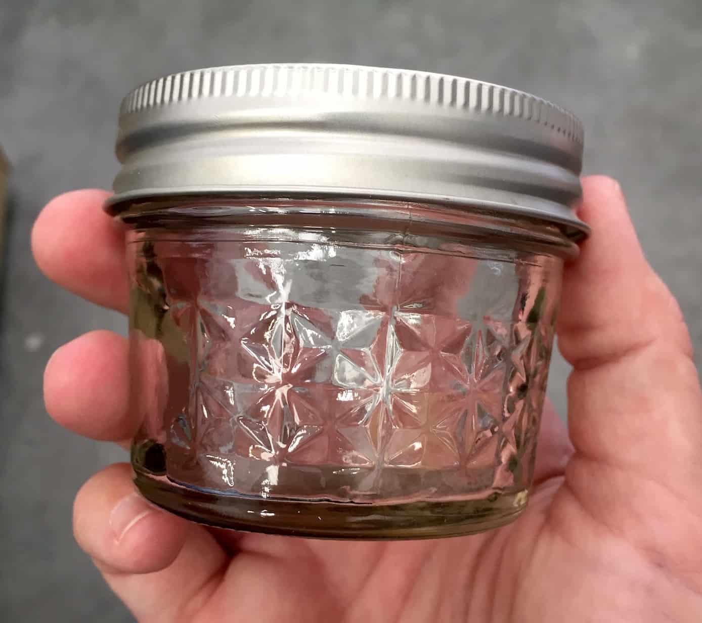 4 oz glass mason jar