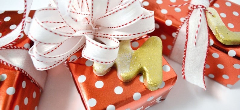 Easy salt dough gift tag