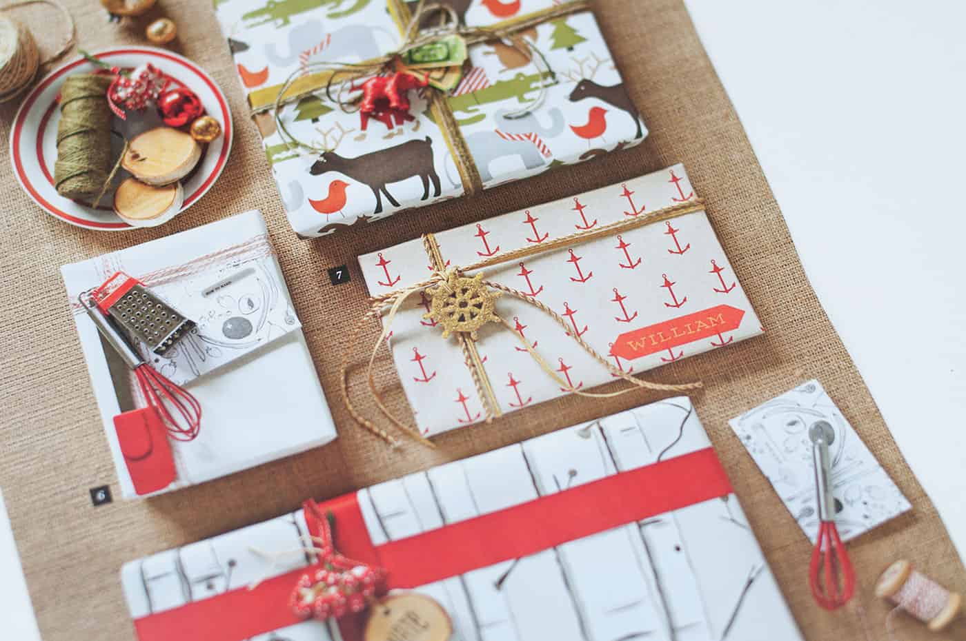 Southern Living Christmas gift wrap