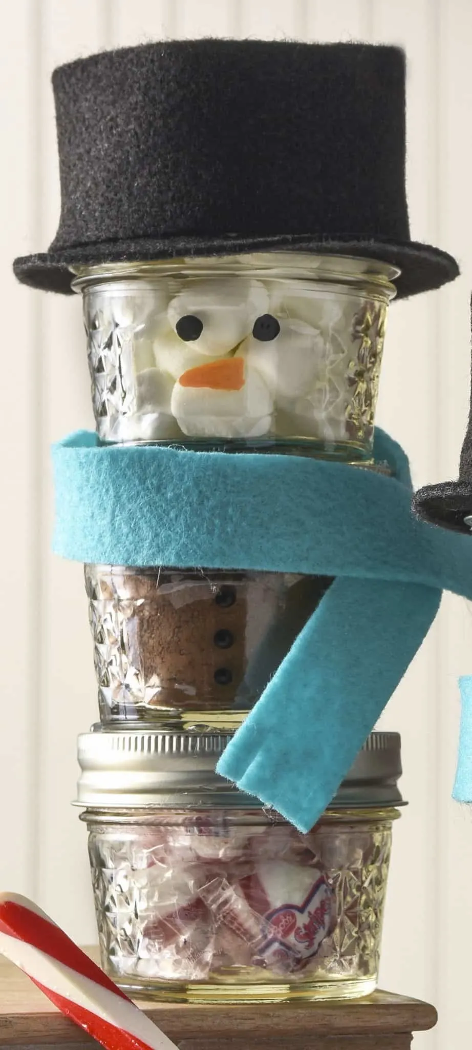 hot chocolate snowman jars