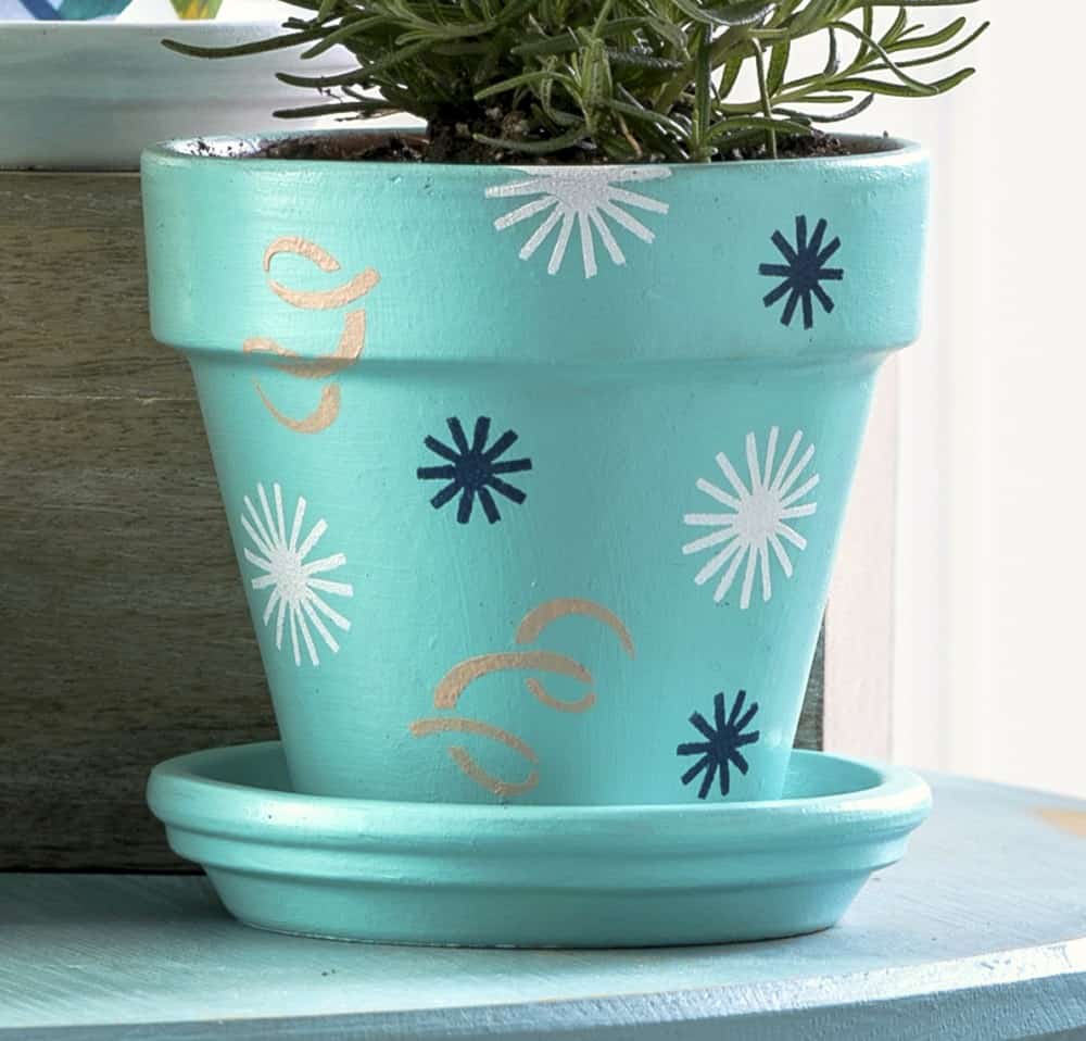 Three Unique Flower Pot  Decoration  Ideas Mod Podge Rocks