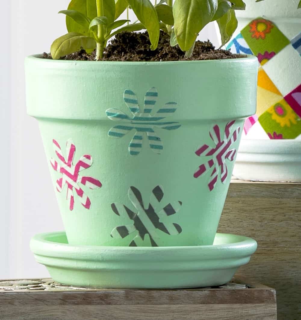 Three Unique Flower Pot  Decoration Ideas Mod Podge Rocks