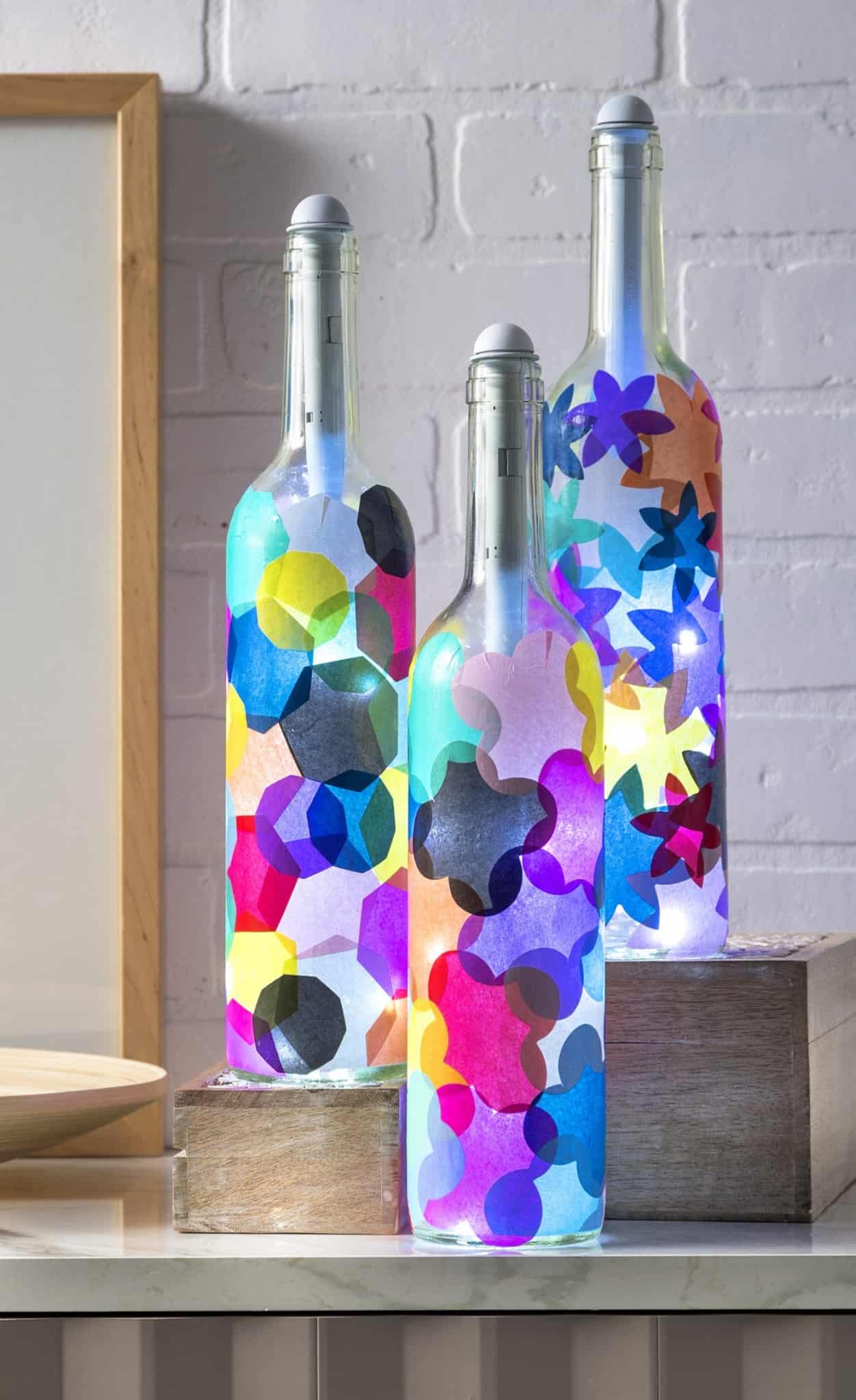 for bottles ideas decoupage light bottle crafts: my Wine Mod  bottles! Podge Rocks