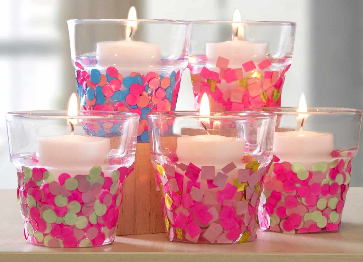 glass candle decoration