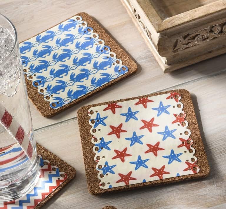 how to make decoupage coasters