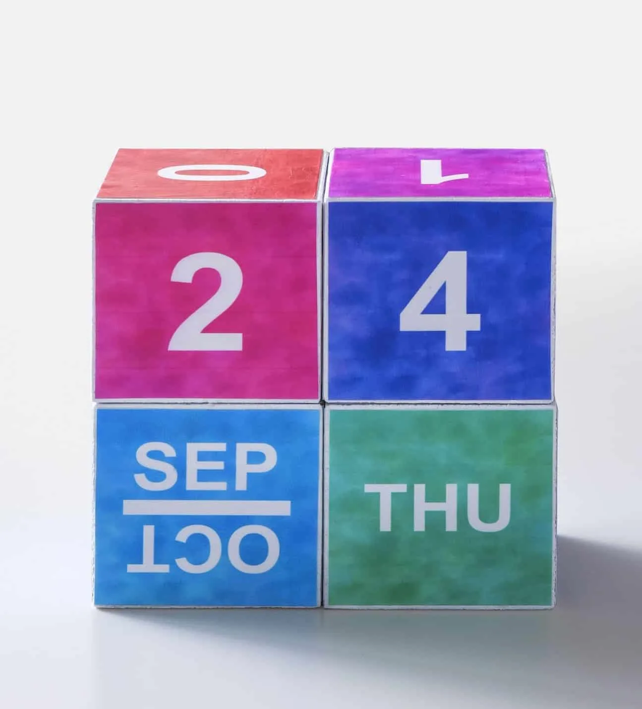wood block calendar