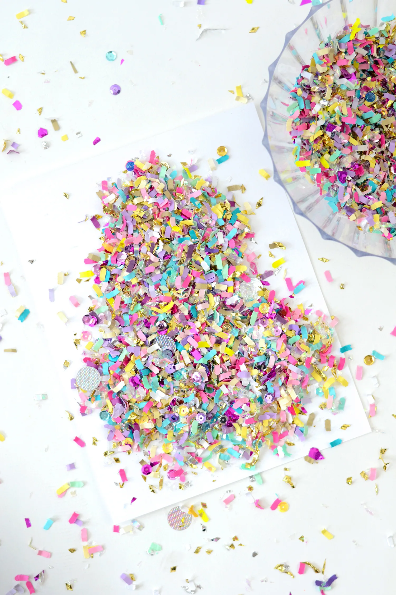 DIY Confetti Letter Art
