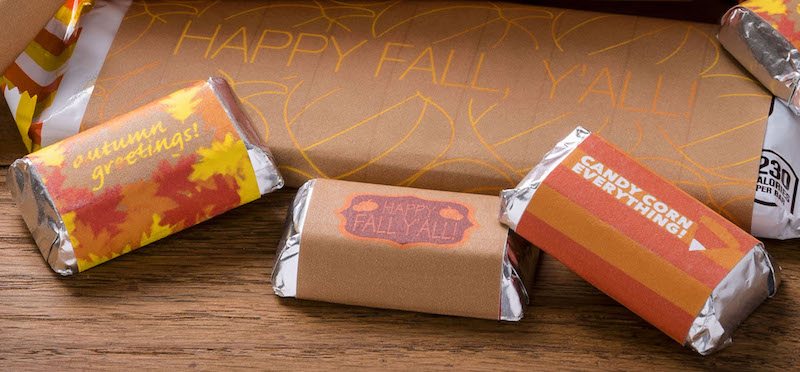 Happy fall y'all candy bar wrappers