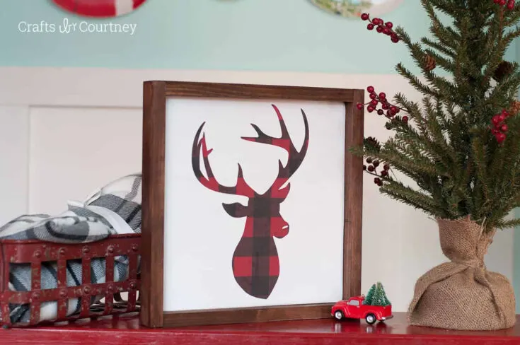 DIY farmhouse Christmas sign