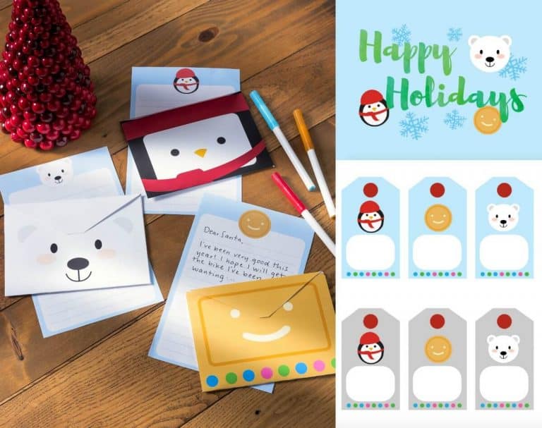 Free Printable Christmas Stationery for Kids - Mod Podge Rocks