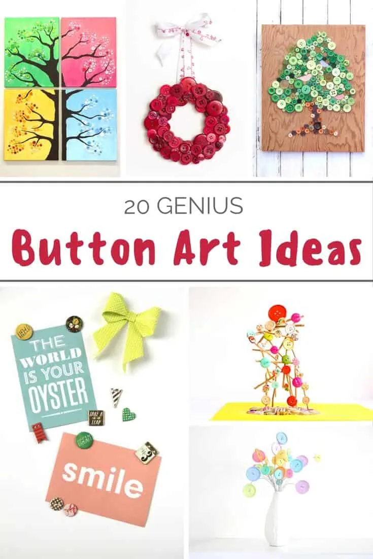 Diy Button Art Get 20 Project Ideas Mod Podge Rocks