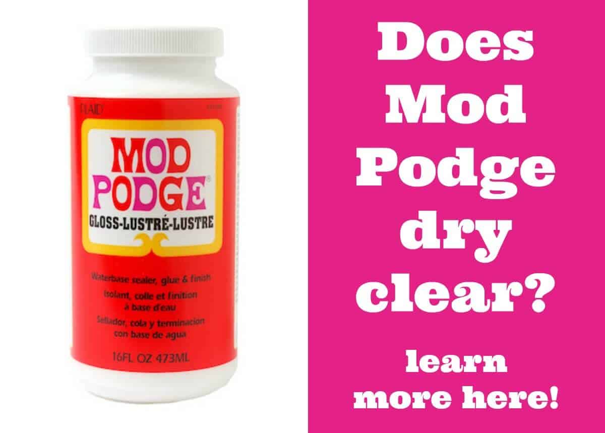 decoupage gifts Podge Mod  Podge Does Mod clear? Rocks dry