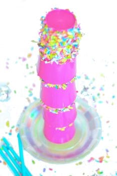 DIY Party Cups Dipped in Confetti - Mod Podge Rocks