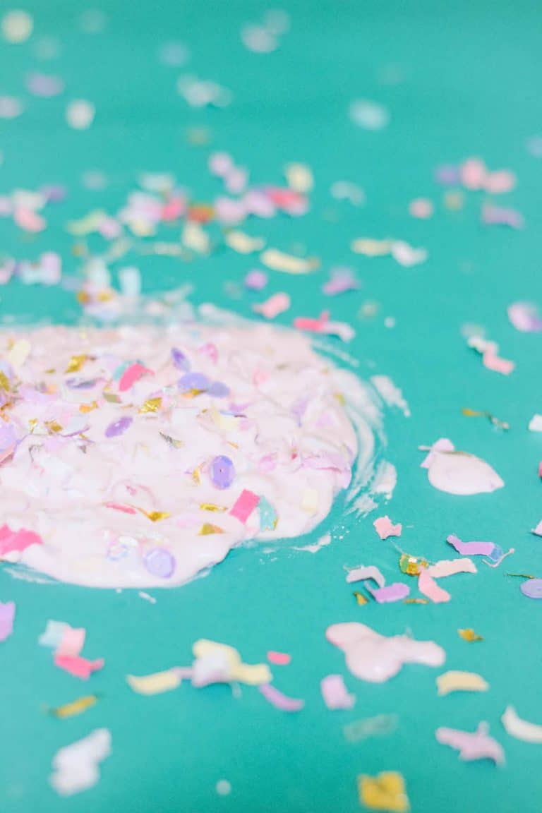 Mod Podge Confetti Slime (without Borax!) Mod Podge Rocks