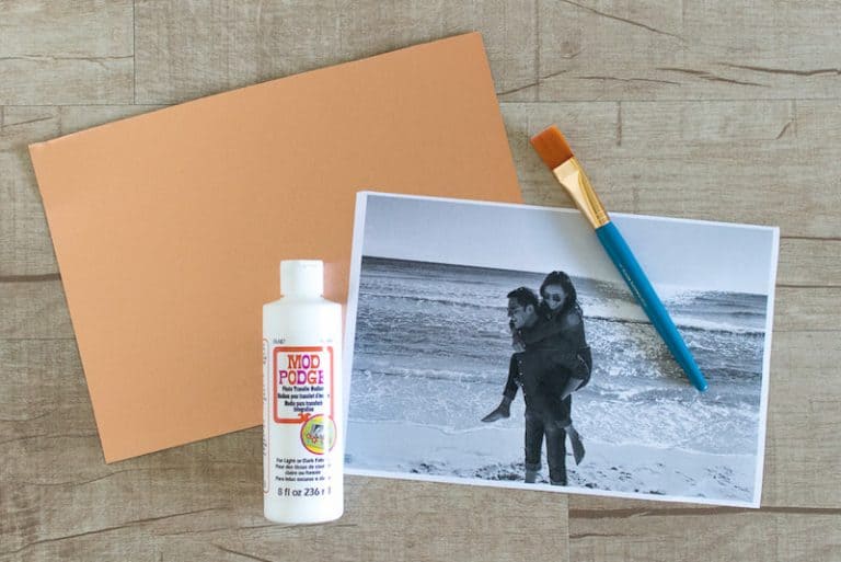 Photo Transfer to Metal with Mod Podge Mod Podge Rocks