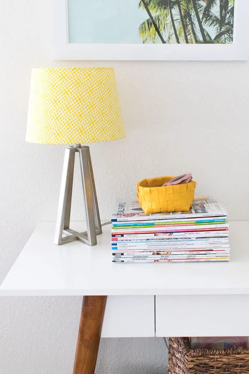 Decoupage lamp shade