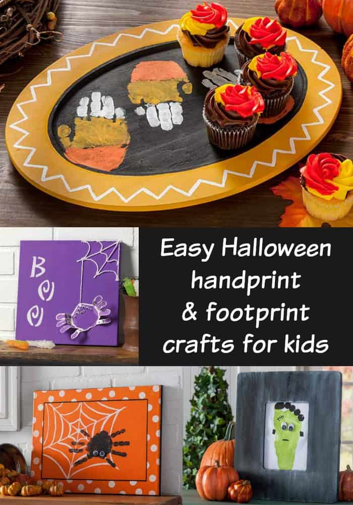 handprint halloween craft