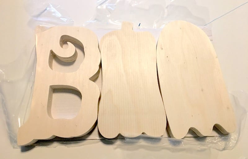 BOO Letters Wood Halloween Decor - Mod Podge Rocks