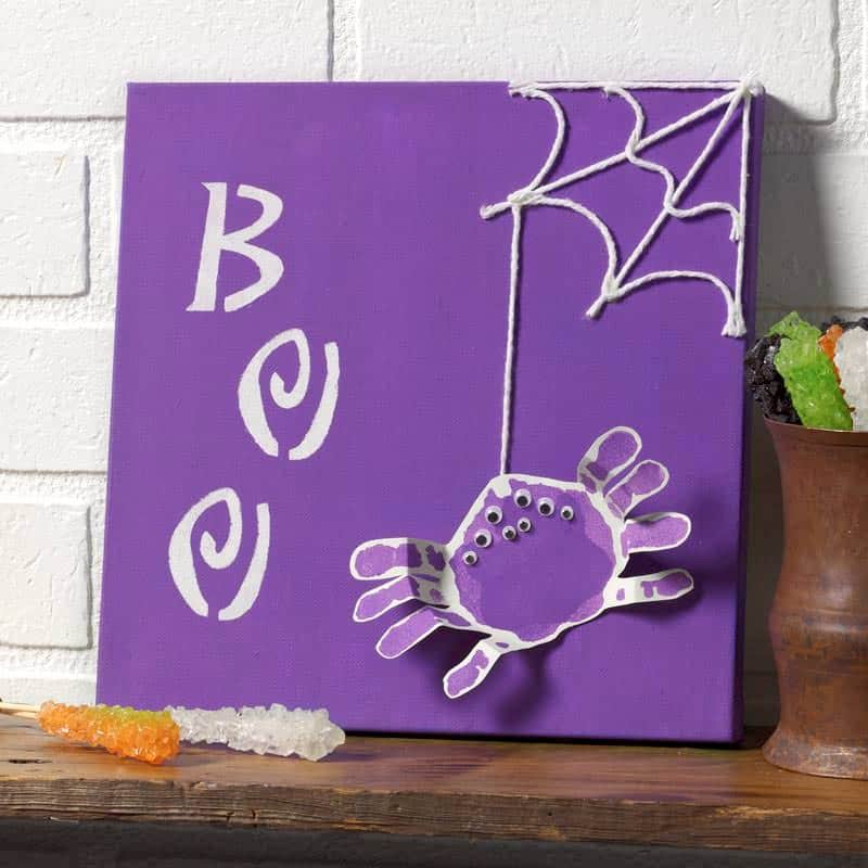 handprint halloween craft