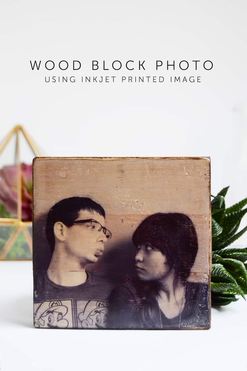 Trasferimento foto inkjet su legno con Mod Podge