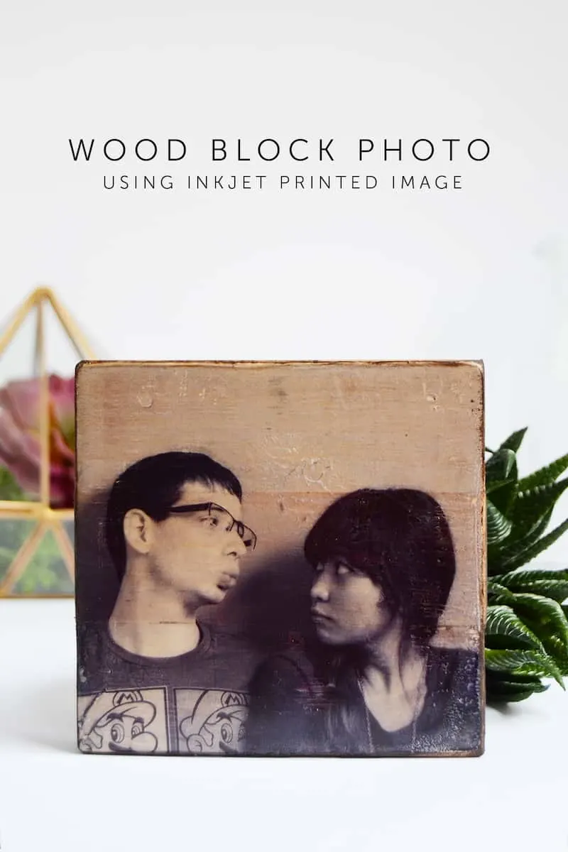 Inkjet Photo Transfer to Wood with Mod Podge