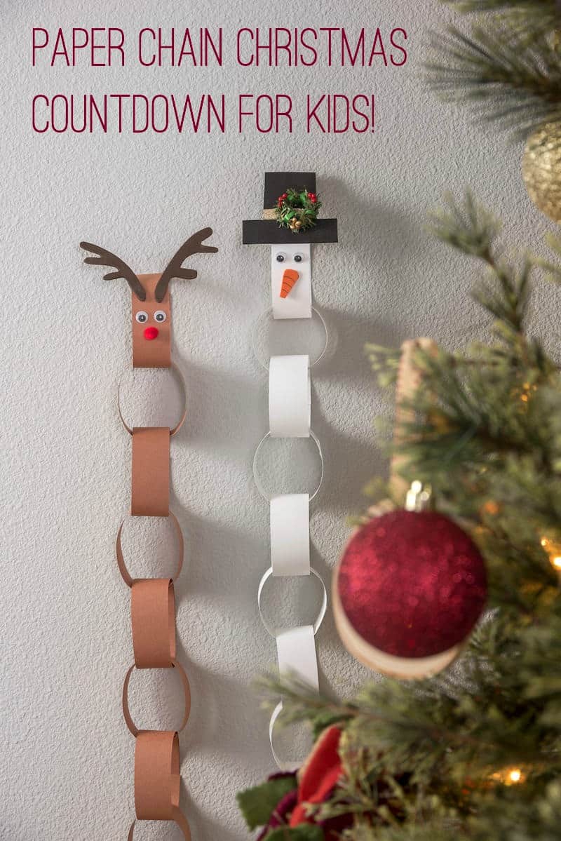 Paper Chain Kids Advent Calendar (Easy & Cute!) Mod Podge Rocks