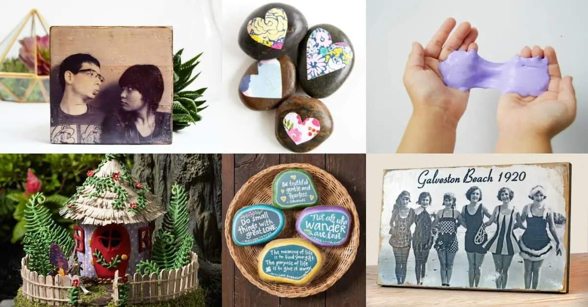 What were the top 10 Mod Podge projects of 2017? Find out here. There are some great ideas for decoupage crafts for everyone, including rock crafts and pictures on wood!