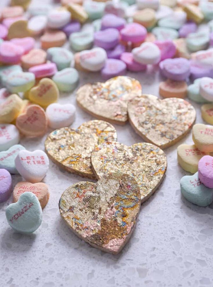 Show your besties how much you love and appreciate them with these gold heart charms for Galentine's Day! They are really easy to make with Mod Podge.