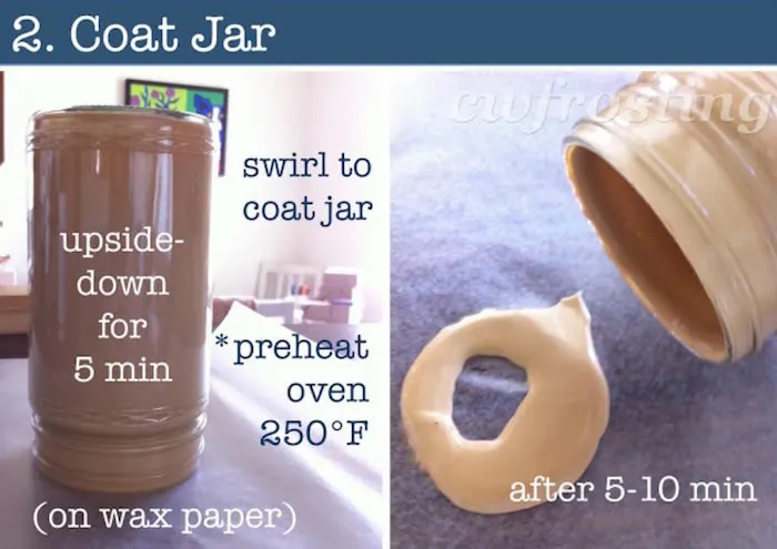 Coat jar with Mod Podge