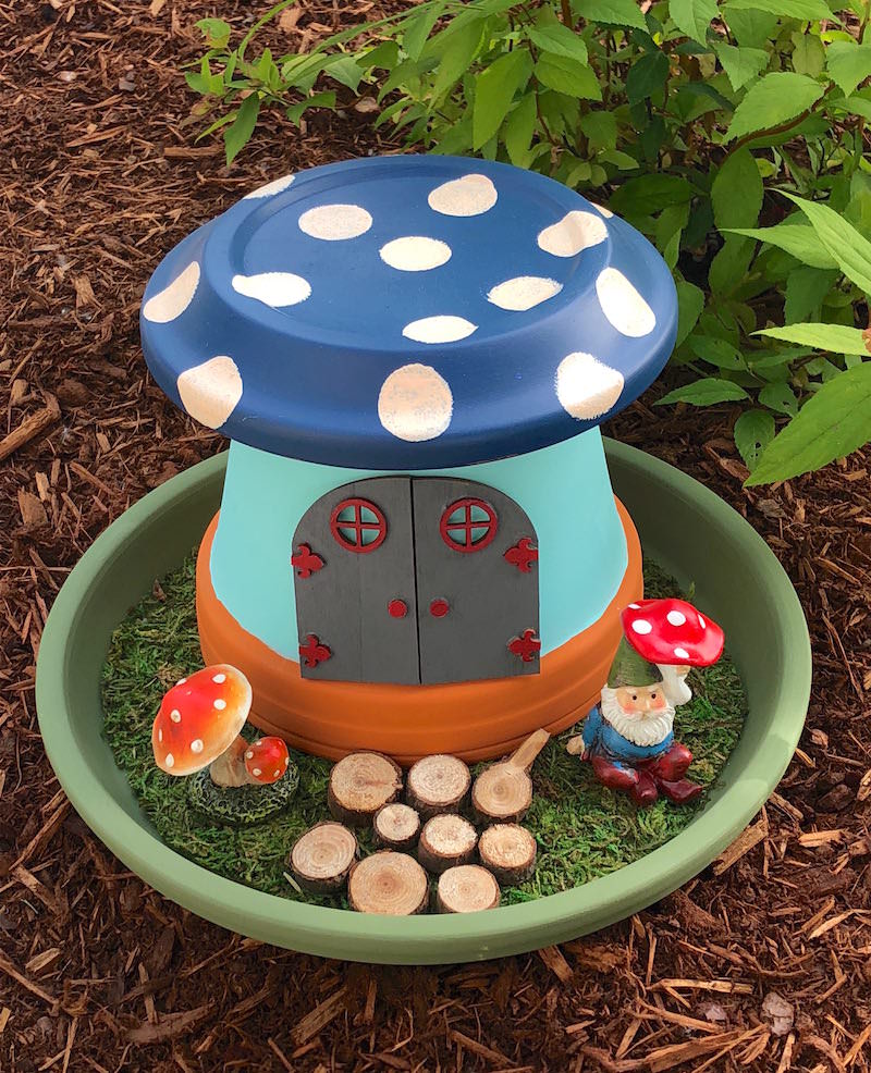 Big Dot Of Happiness Let's Be Fairies - Mushroom Decorations Diy