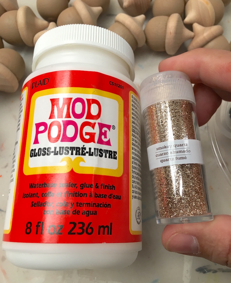 Mod Podge Gloss and glitter